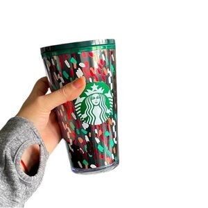 STARBUCKS 2019 Holiday Confetti Cold Cup Tumbler Coffee Mug